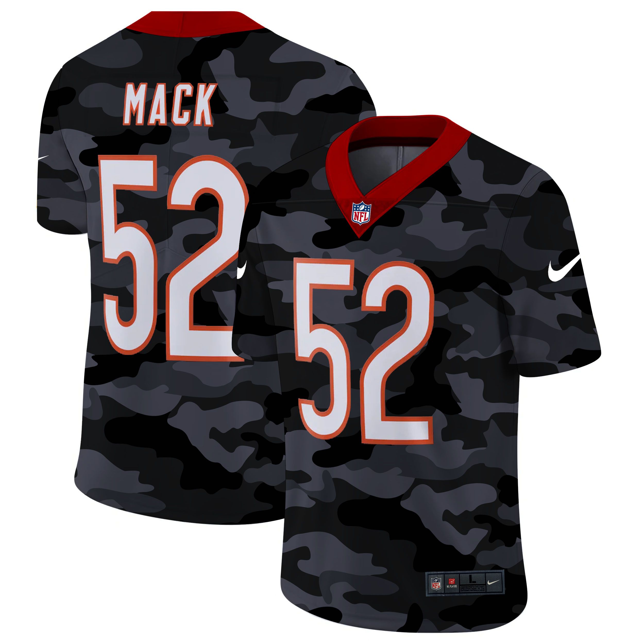 Men Chicago Bears #52 Mack 2020 Nike Camo Salute to Service Limited NFL Jerseys->tampa bay buccaneers->NFL Jersey